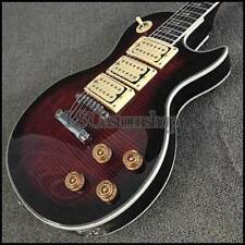 Custom ACE LP Electric Guitar Flame Maple Veneer Safe Shipping Safe Shipping for sale