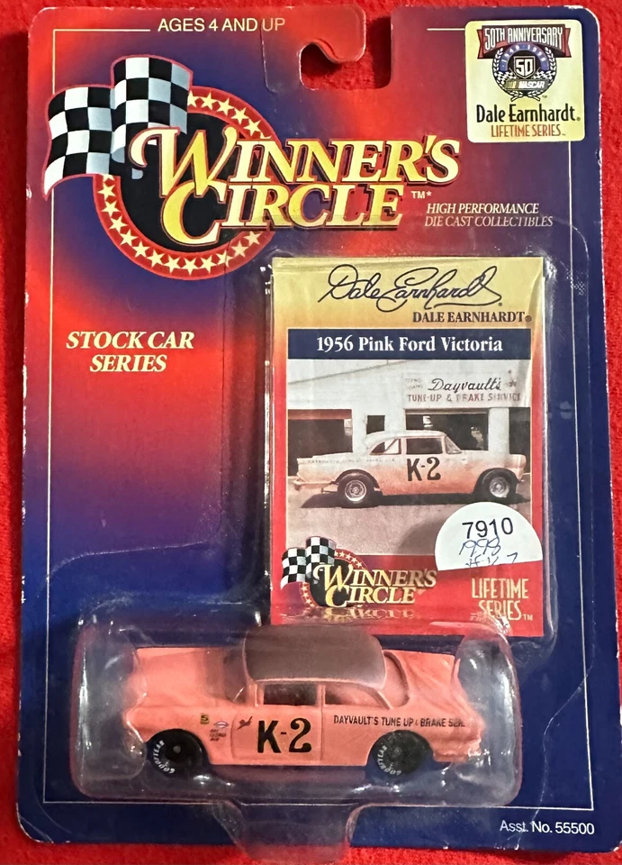 Dale Earnhardt Winners Circle 1956 Pink Ford Victoria 1/64 NASCAR Diecast 55781