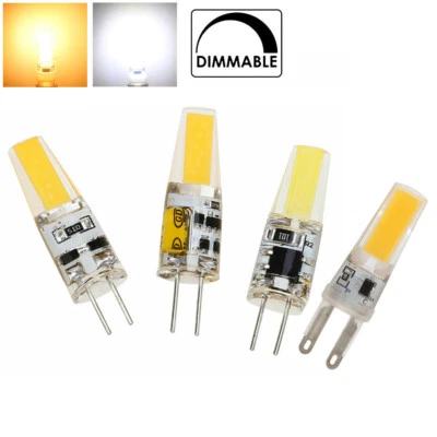 G4 G9 LED Light Bulbs Dimmable 12V 220V 3W 6W COB Lamps Replace 40W Halogen LB - Image 1 of 4