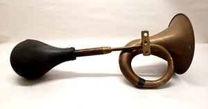 O~OOGAH! Vintage Brass Car Horn Working & LOUD ~16" Length w ~ 6" Bell - Picture 1 of 8
