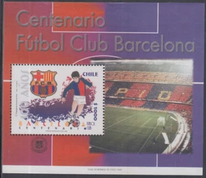 CHILE Sc# 1287 MNH S/S - BARCELONA CLUB DE FÚTBOL CENTENARIO - Imagen 1 de 1