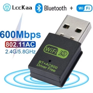 600Mbps USB WiFi Bluetooth Adapter Dual Band 2,4/5,8Ghz Wireless USB Wifi Recei - Bild 1 von 9
