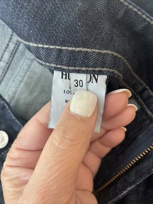 Pantalones de mezclilla para mujer Hudson Signature Bootcut tiro bajo azul 30x32 bolsillos con solapa Foto 1 de 2