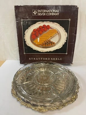 Plato Stratford Shell 14,25” con revestimiento de vidrio - International Silver Co Foto 1 de 4