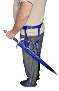 Vintage Replica Sword, Royal Blue, Men, Gift, Knights - Picture 1 of 15