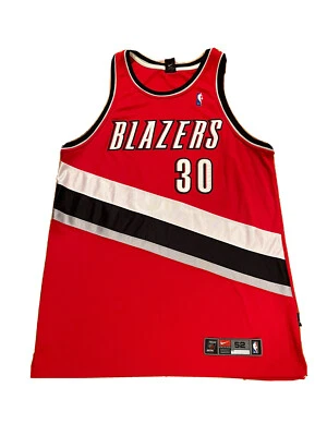 Camiseta Nike autêntica Rasheed Wallace NBA Portland Trail Blazers vermelha tamanho 52 [XXL] - Imagem 1 de 4