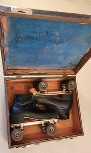 Vintage Roller Skates Sure Grip Precision Wheels Century . With Case And Tools - Picture 1 of 23