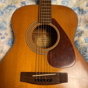 YAMAHA FG-130 Vintage Acoustic Guitar 1970/Green label/Ready to Play/From Japan - Picture 1 of 5