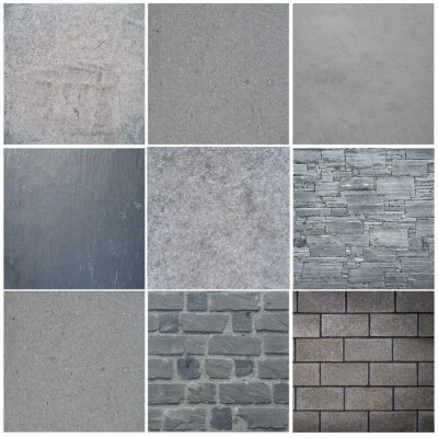 Gray Concrete Brick Wall Vinyl Photography Background Studio Backdrop Photo Prop - Image 1 of 4