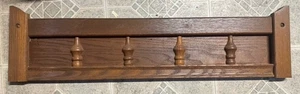 Architektur Bergungsholz GIEBELKOPF Platte 31" massive Eiche Endstück Handwerker Vintage - Bild 1 von 8