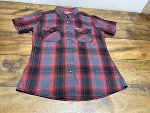 Dixxon Blood Sweat & Tears Pearl Snap Short Sleeve Bamboo Shirt - Women's Medium - Picture 1 of 11