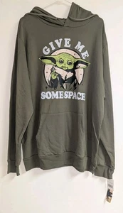 Stars Wars Grogu Herren Langarm Hoodie Grün XXL "Give Me Some Space" - Bild 1 von 12