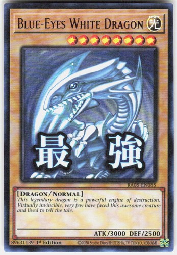 Blue-Eyes White Dragon (Stamp) RA05-EN085 Ultra Rare | eBay