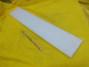 Barra de láminas de plástico mecanizable NATURAL UHMW FLAT STOCK 1/2" X 4" X 22" DE LARGO - Imagen 1 de 1
