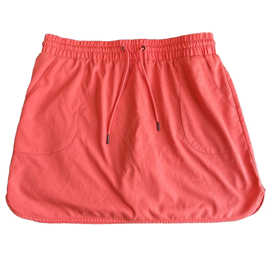 Falda corta con cordón St John's Bay con bolsillos florales L azul marino Foto 1 de 4