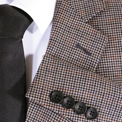 Abrigo Deportivo Nautica Para Hombres 44L Gris Lana Geométrica Blazer Chaqueta 2 Bttn 1 Ventilación Foto 1 de 4