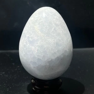 337G Natural Azul Celestita Huevo Cuarzo Cristal Pulido Huevo Curación - Imagen 1 de 16