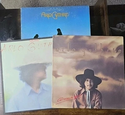 Arlo Guthrie - 3 Vinyl LPs - Last of Brooklyn Cowboys, One Night & Amigo EX/EX - Imagem 1 de 4