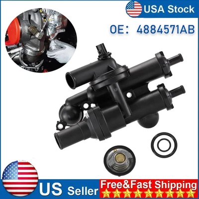 Carcasa de termostato para Dodge Avenger Journey Jeep Compass 2008-14 2,4 L 4884571AB Foto 1 de 4