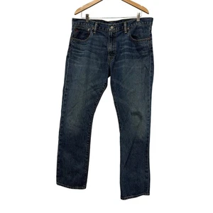 Polo Ralph Lauren Jeans Mens 36 x 30 Blue The Varick Slim Straight Zip Fly - Picture 1 of 11