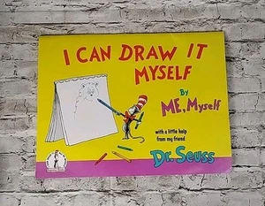 1970 Dr. Seuss — I Can Draw It Myself Book — 16 x 12" - All Pages Are Clean - Picture 1 of 11