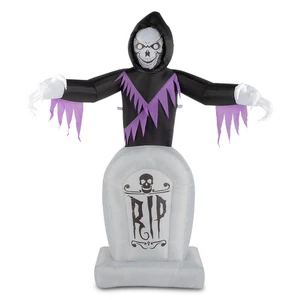 Juego de 3 luces inflables para decoración de Halloween de 8 pies con cadena de jardín parca - Imagen 1 de 12
