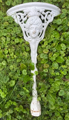 Figural Cast Iron Table Leg Porch Patio Antique Fountain Garden Embellishment - Image 1 of 4