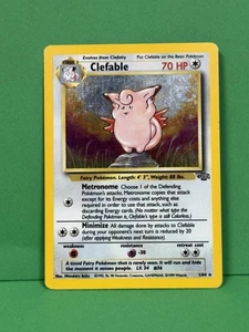 Pokemon TCG Clefable 1/64 Holo Foil Rare Jungle Set LP / MP - Picture 1 of 5