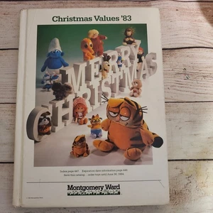 RARE Hardcover Montgomery Ward Christmas Catalog 1983  Wish Book Toys Barbie - Bild 1 von 14