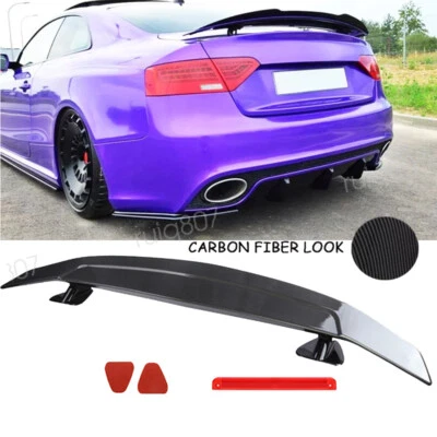Carbon Style 46" Rear Trunk Spoiler Wing GT Style Racing For Audi A5 S5 RS5 8T Foto 1 de 4