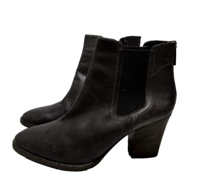 AQUATALIA Botines Mujer Cuero Marrón Botines Cremallera Trasera Talla 9 Italia Foto 1 de 4