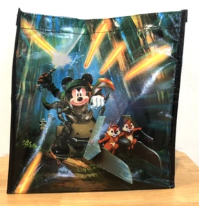 2013 DISNEY STAR WARS WEEKENDS WDW MICKEY MOUSE & CHIP & DALE REUSABLE TOTE BAG - Picture 1 of 9