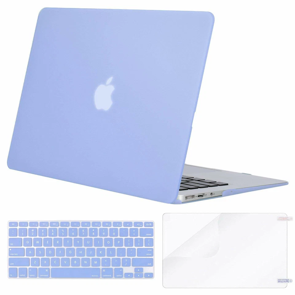 Mosiso Macbook Air 13 inch Hard Cover Case +Keyboard Cover+Screen Skin - Image 1 of 4