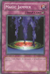 YUGIOH CARD MAGIC JAMMER YSDJ EN035 1ST EDITION LP - Picture 1 of 1