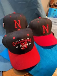 Gorras vintage Nebraska Cornhuskers 1994 X3 "N" Universidad de Nebraska - Imagen 1 de 17