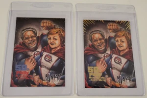2009 GOLD FOIL & BLUE REGULAR 50th PHILLY NON-SPORTS CARD SHOW PROMOS NM/MT Rare - Picture 1 of 5