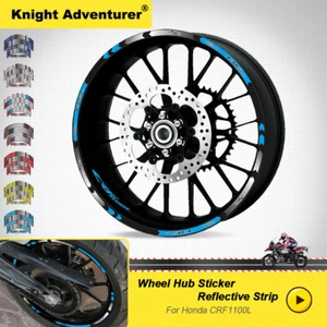 12/16pcs Half/Full Rim Wheel Decal Sticker Stripe For Honda CRF1100L Africa Twin - Bild 1 von 15