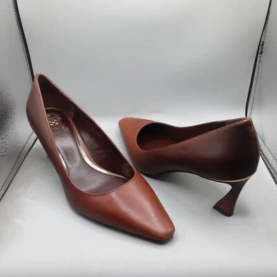 Vince Camuto Sabrily Pump Women's 10M Brown Chocolate Leather - Image 1 of 4