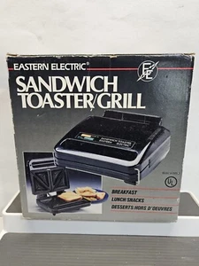 Vintage Eastern electric SANDWICH TOASTER/GRILL Model SM900 NEW IN BOX - Picture 1 of 10