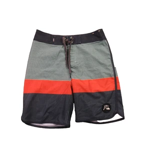 Quiksilver Shorts Boys 26/12 Outdoor Workout Lightweight Activewear Stripes - Picture 1 of 10