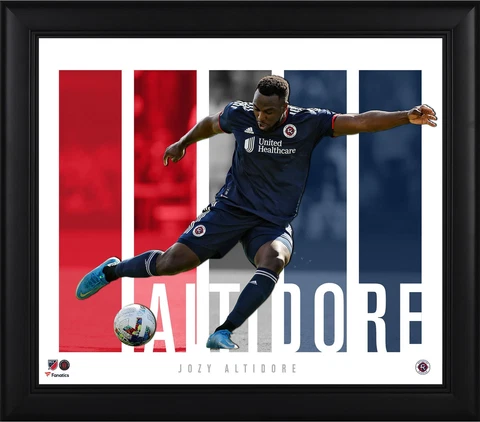 Jozy Altidore New England Revolution Framed 15x17 Player Core Collage Cover