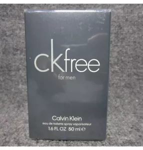 Calvin Klein CKFREE For Men Aqua Cologne EDT 1.6oz 50mL NEW Eau De Toilette - Picture 1 of 1