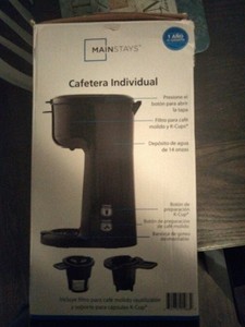Las mejores ofertas en Mainstays Negro Pod y cafeteras de cápsulas | eBay