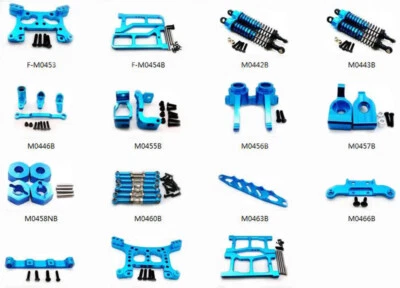 Aluminum Upgrade Parts DIY Fit for RC HuanQi 1/16 Buggy 731 732 733 734 Car Blue - Image 1 of 2