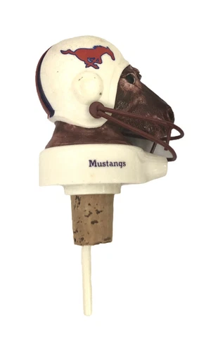 SMU Mustangs Football Helmet Liquor Wine Pourer NCAA New In Box Cover