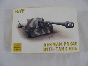 HaT 1/72 WWII German PAK40 Anti-Tank Guns w/ Figures x 4 Gaming Play Set Diorama - Picture 1 of 9
