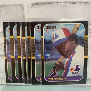 1987 Donruss Baseball Tim Raines #56 7 Card Lot - Picture 1 of 3