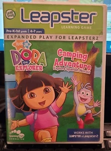 Juego de Aprendizaje LeapFrog Leapster 1&2 Dora la Exploradora Campamento Aventura con Manual - Imagen 1 de 3