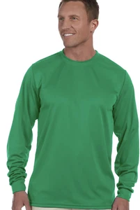 Augusta Sportswear Men's Moisture Wicking Long-Sleeve T-Shirt 788 S Kelly Green - Picture 1 of 5