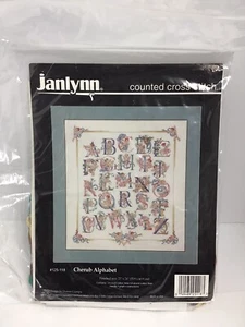 Janlynn Counted Cross Stitch Cherub Alphabet Kit 125-118 New - Picture 1 of 2